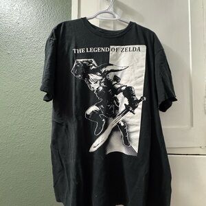 The Legend of Zelda Black Graphic Tee
